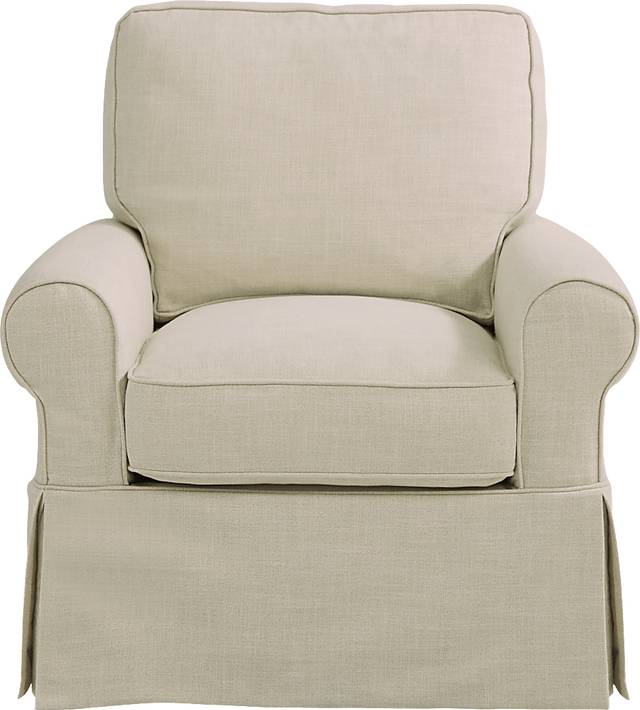Dune Isle Beige Swivel Glider Chair - Thumbnail - Image 2