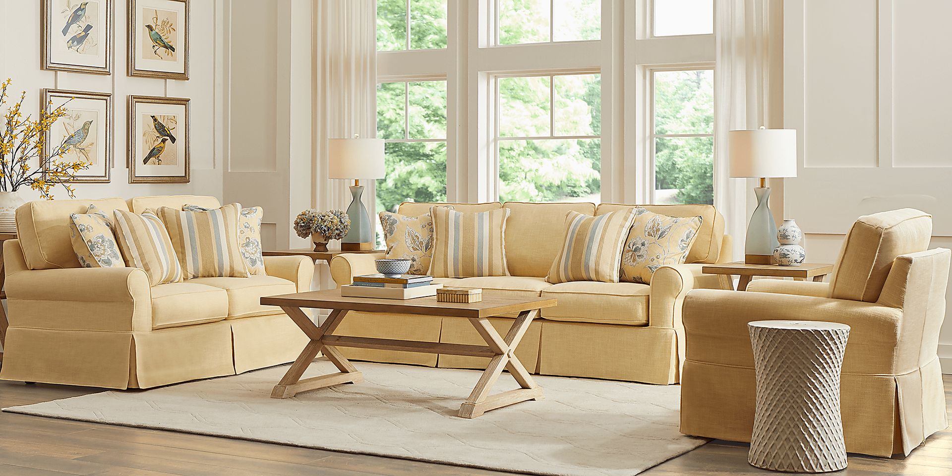 Dune Isle Yellow 5 Pc Living Room - Image 1