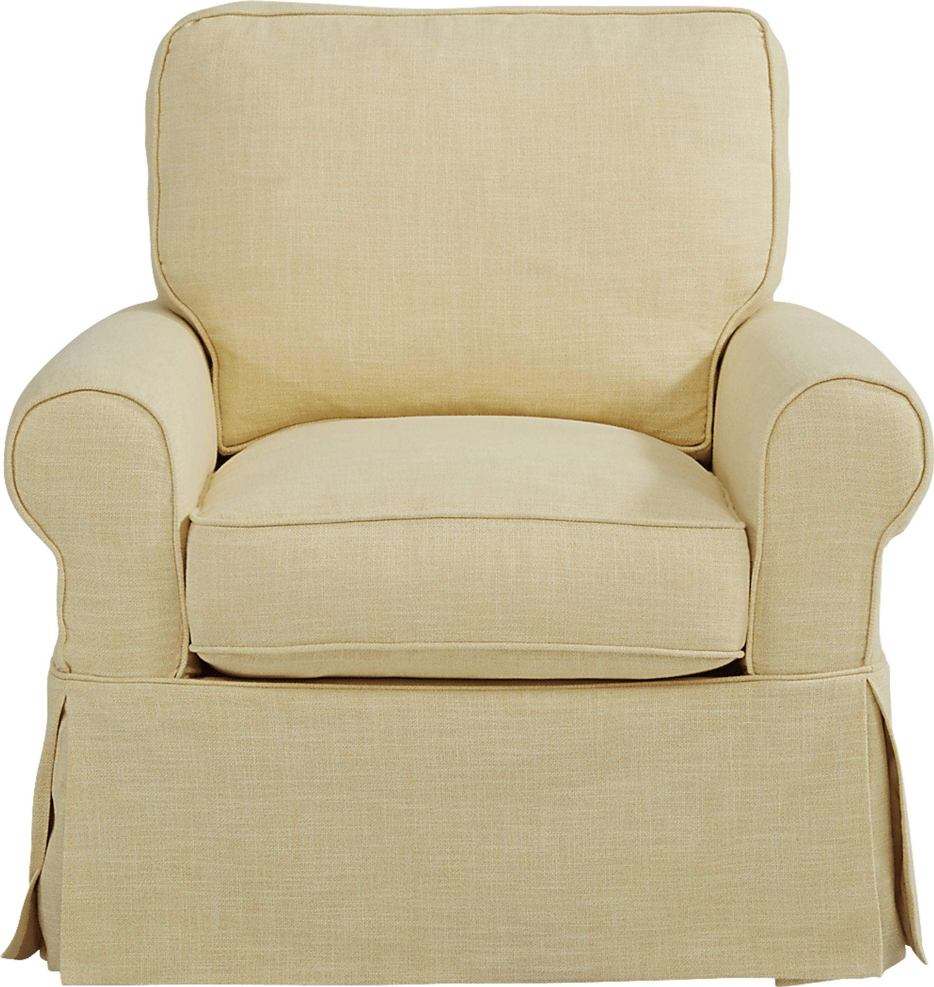 Dune Isle Yellow Swivel Glider Chair - Image 2