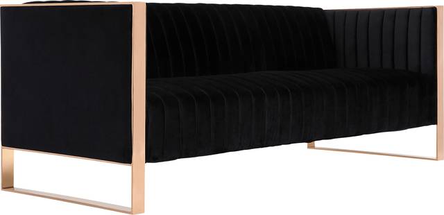 Dunellen Black Sofa - Thumbnail - Image 3