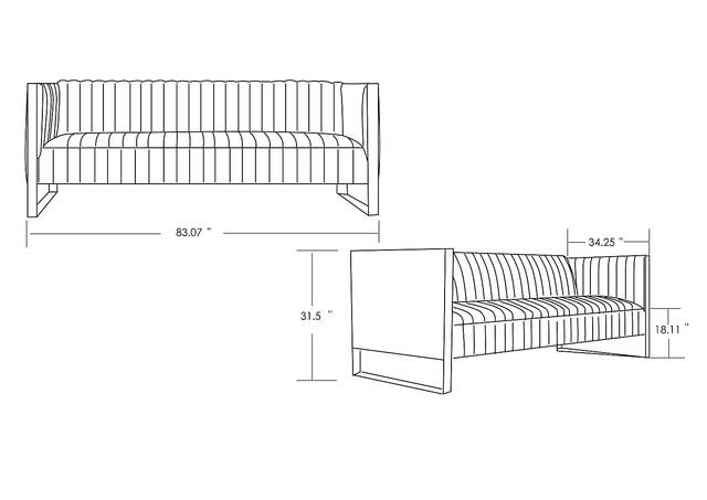 Dunellen Black Sofa - Thumbnail - Image 7