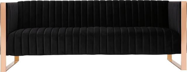 Dunellen Black Sofa - Thumbnail - Image 1
