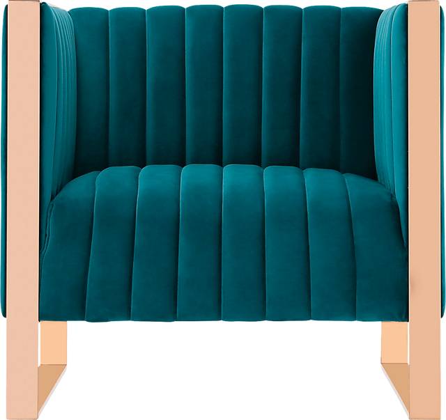 Dunellen Blue Accent Chair - Thumbnail - Image 3