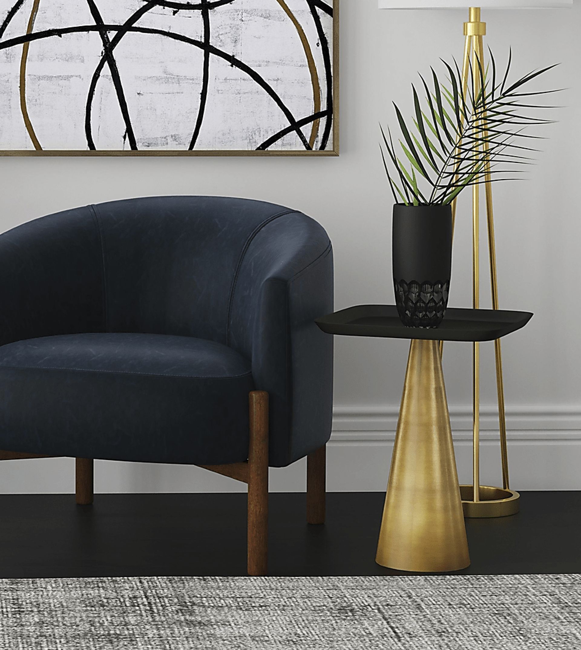 Dunfey Gold Accent Table - Image 2