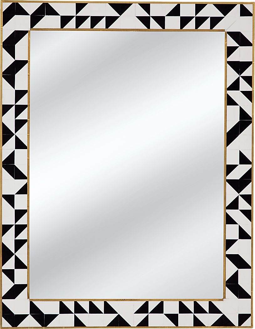 Dungarrie Black and Cream Mirror