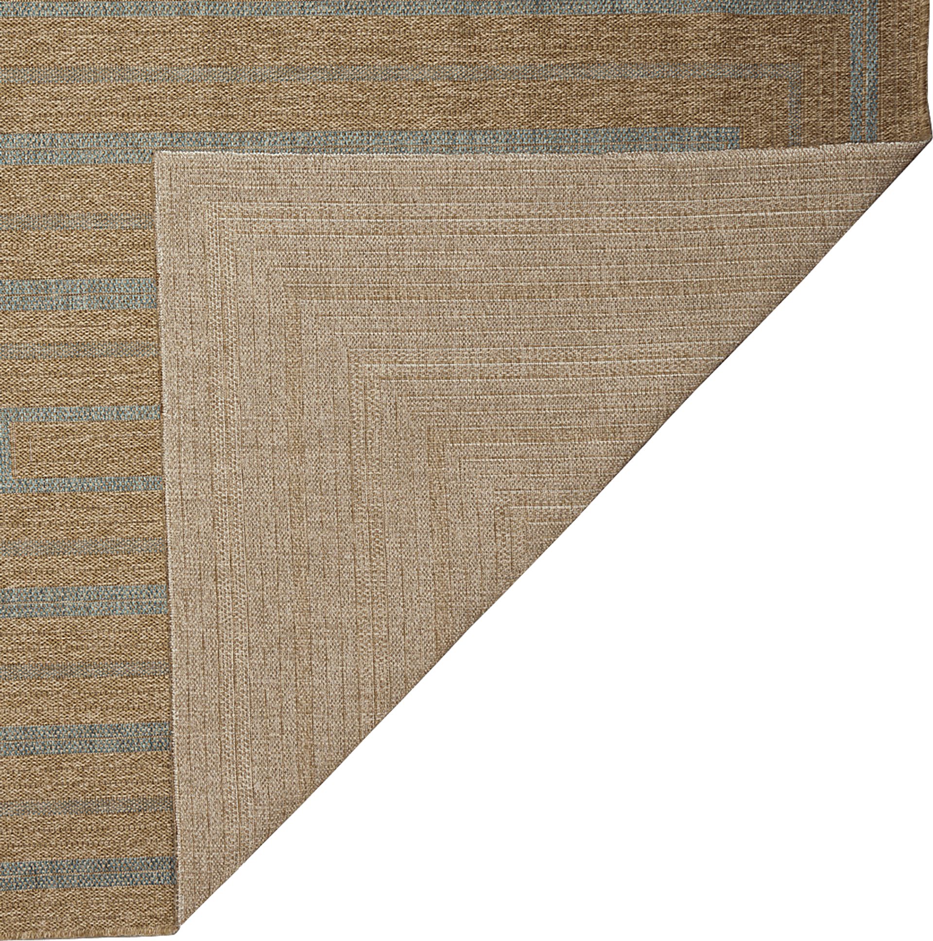 Dunhead Blue 6'8 x 9'4 Indoor/Outdoor Rug - Image 6