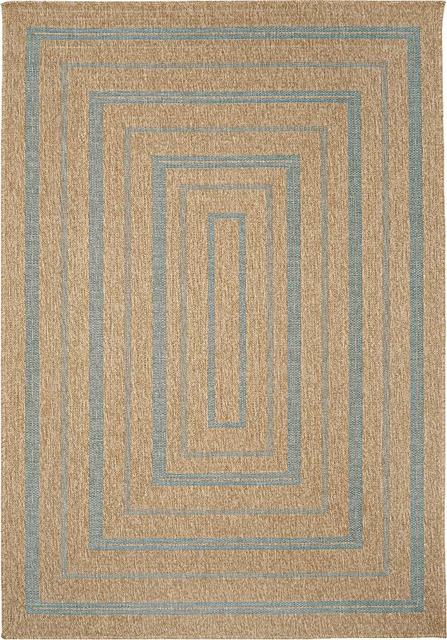 Dunhead Blue 6'8 x 9'4 Indoor/Outdoor Rug - Thumbnail - Image 1