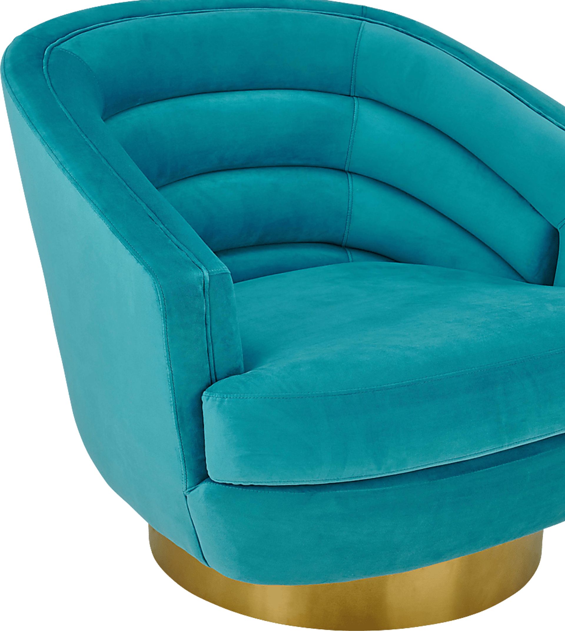 Dunlawn Blue Swivel Accent Chair - Image 5