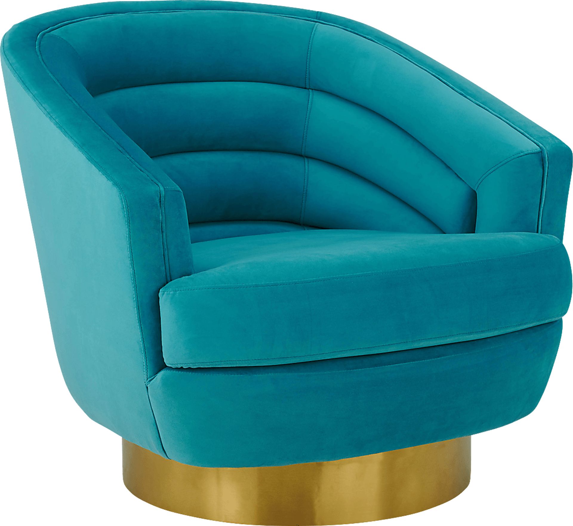 Dunlawn Blue Swivel Accent Chair - Image 1