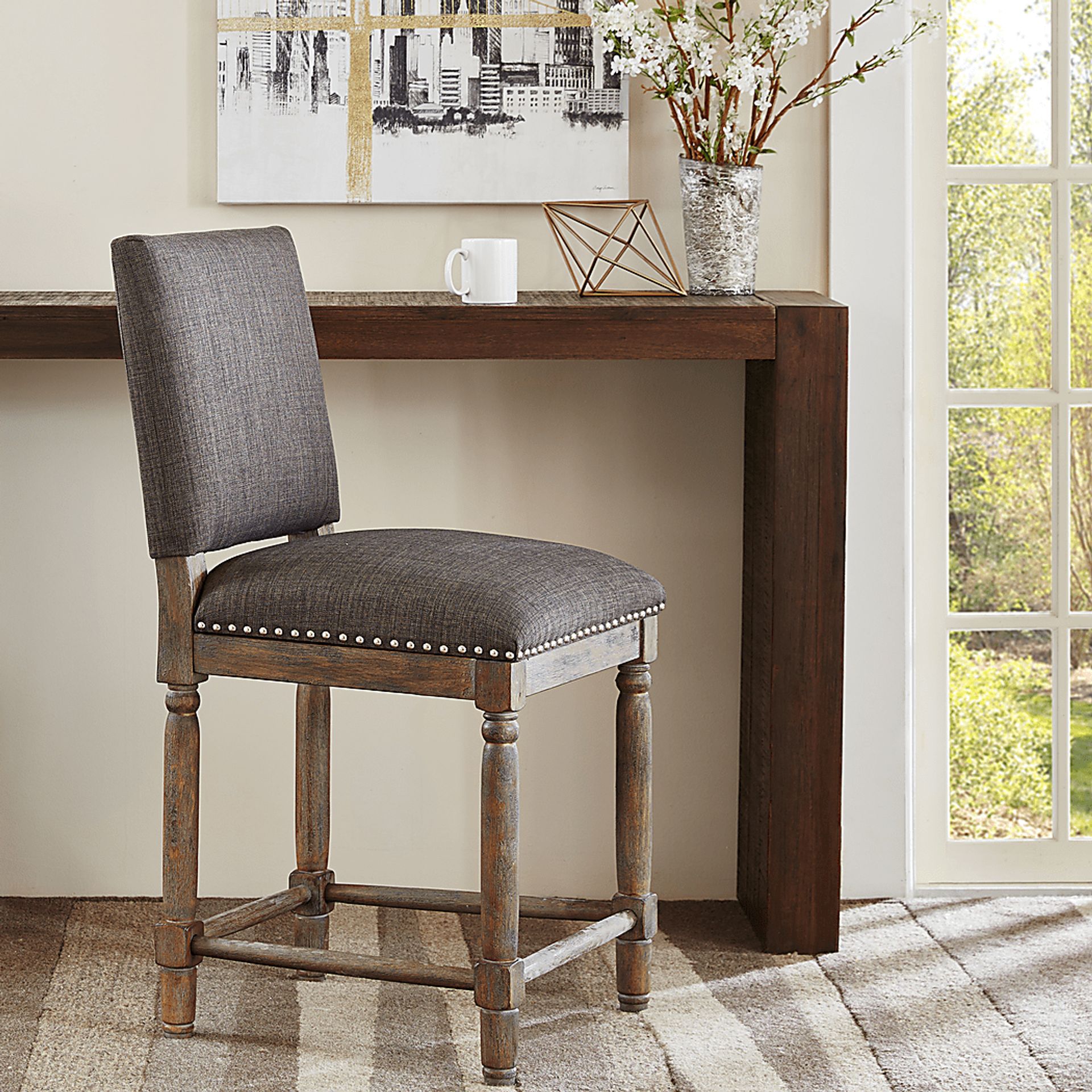 Dunleigh Gray Counter Height Stool - Image 4