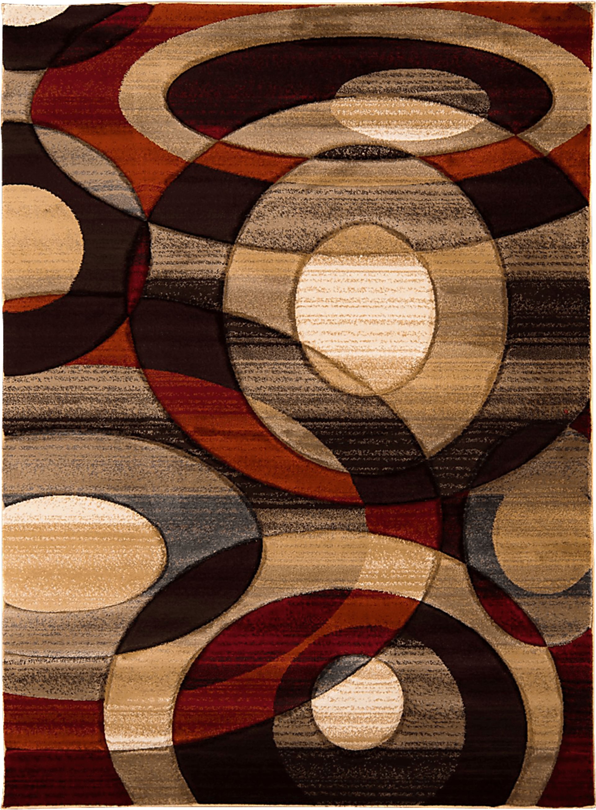 Dunman Red 5'3 x 7'3 Rug - Image 1