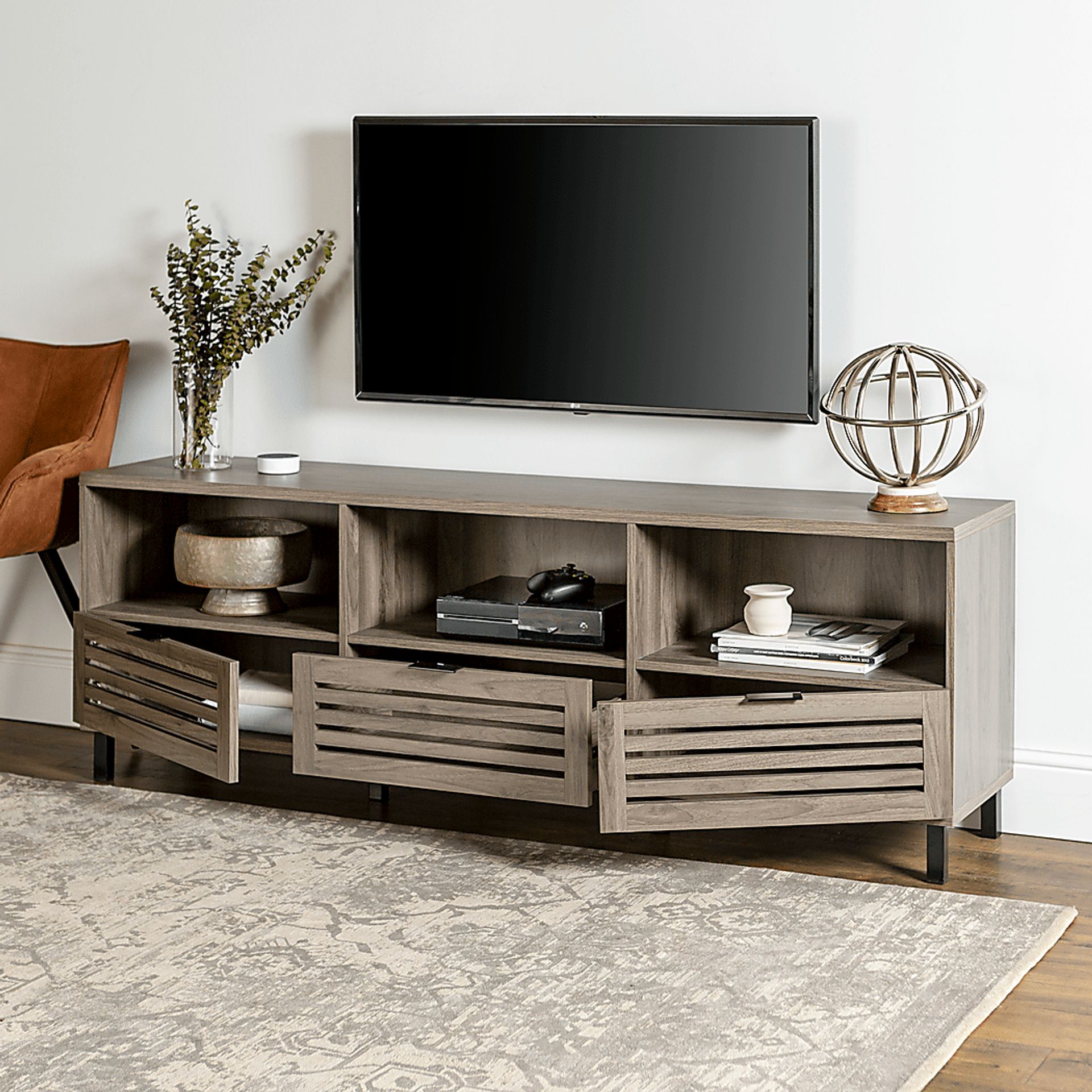 Dunmire Gray 70 in. Console - Image 5