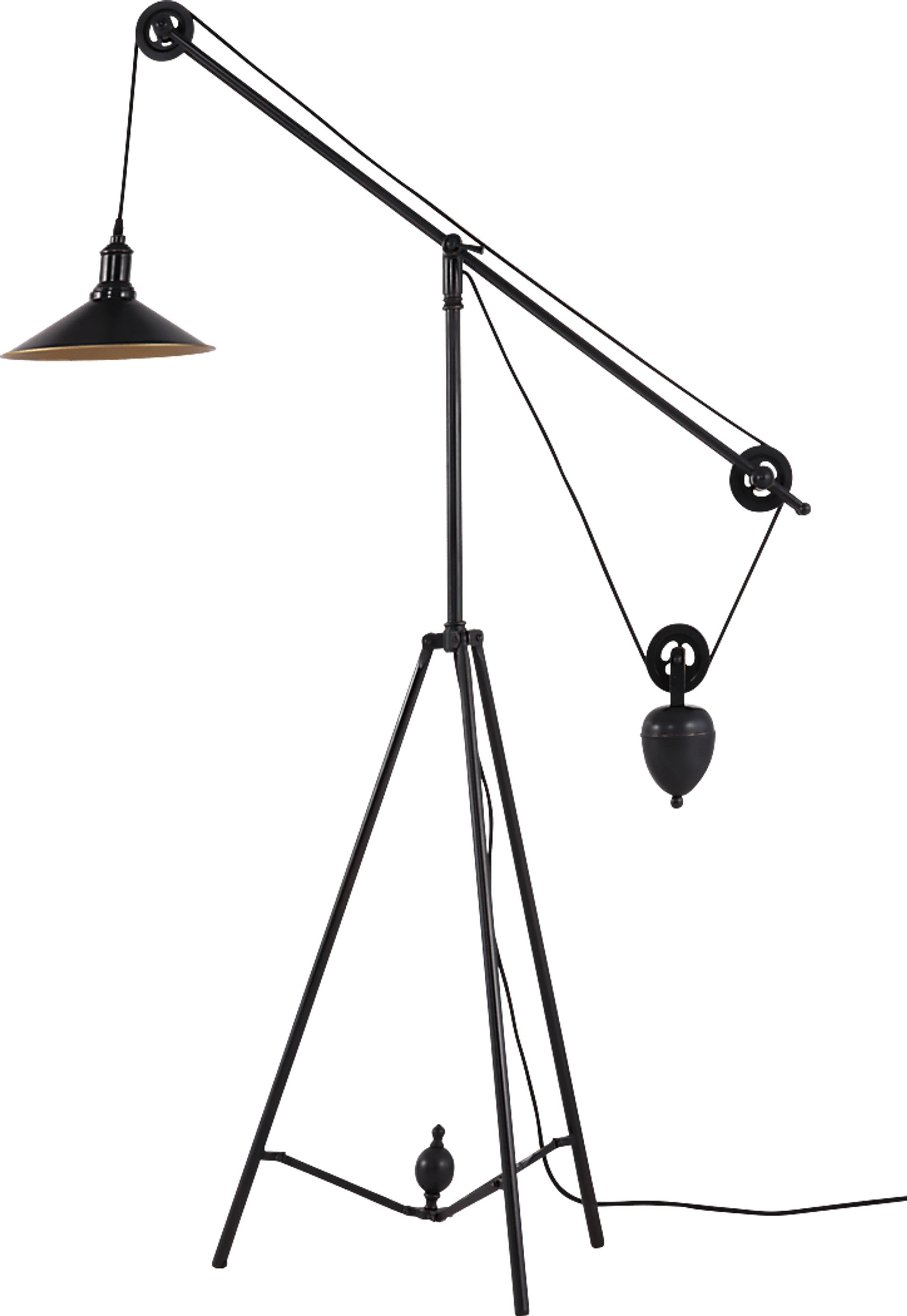 Dunn Mill Way Black Floor Lamp - Image 1