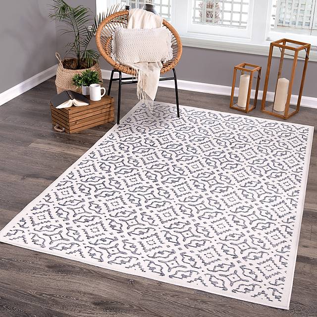 Dunnugan White 7'9 x 10'10 Rug - Thumbnail - Image 10