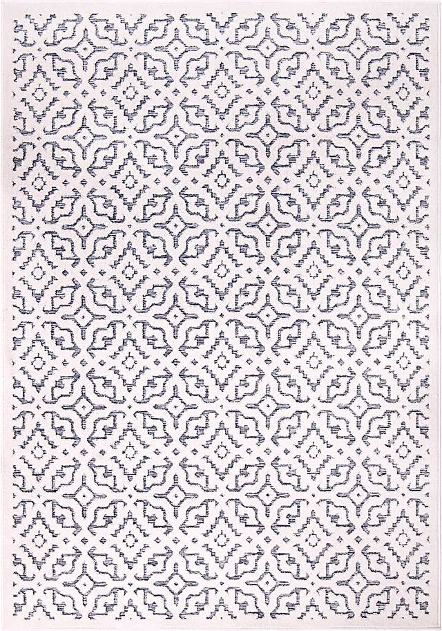 Dunnugan White 7'9 x 10'10 Rug - Thumbnail - Image 1