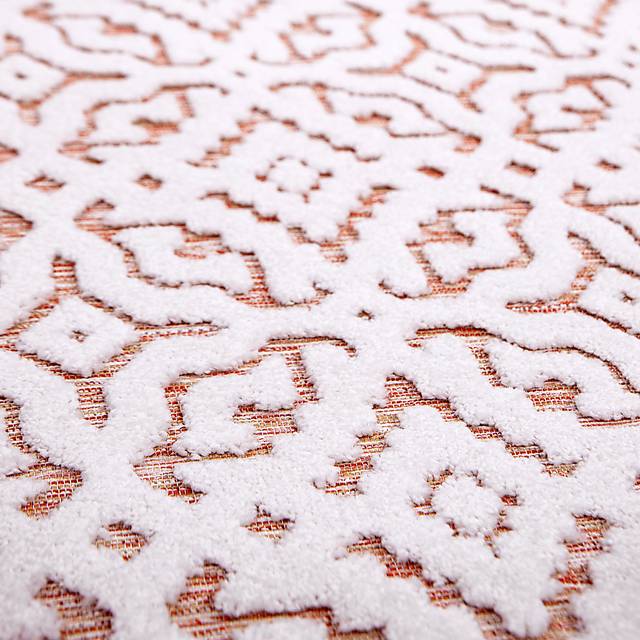 Dunnugan White/Red 7'9 x 10'10 Rug - Thumbnail - Image 6