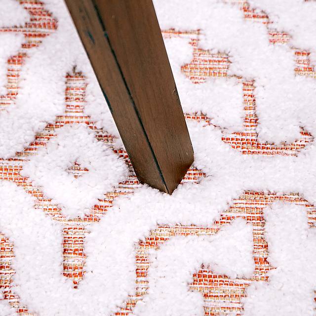 Dunnugan White/Red 7'9 x 10'10 Rug - Thumbnail - Image 7