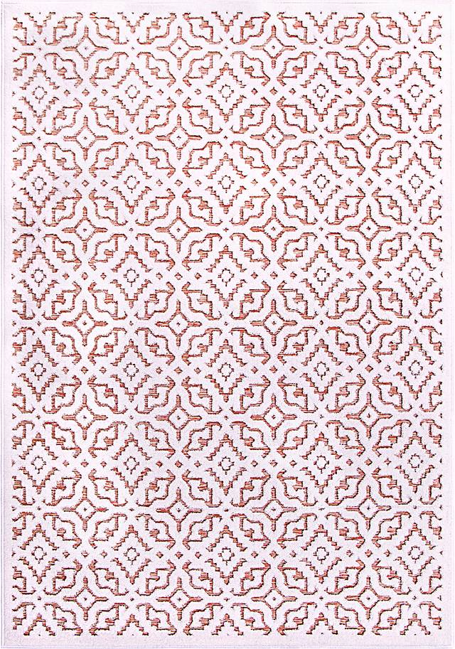 Dunnugan White/Red 7'9 x 10'10 Rug - Thumbnail - Image 1
