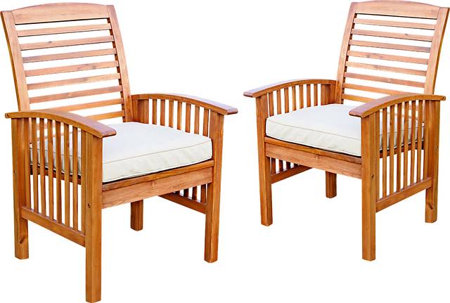 Dunsmere Brown Outdoor Accent Chair, Set of 2 - Thumbnail - Image 1