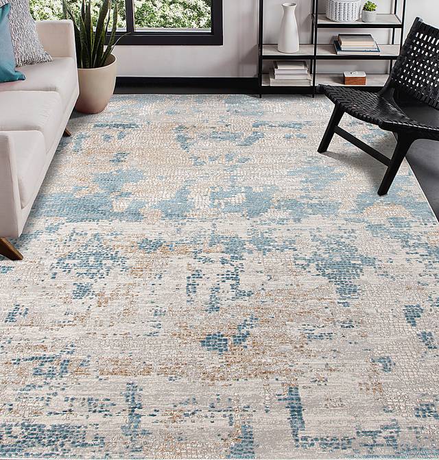 Dunstead Light Blue 10'3 x 14' Rug - Thumbnail - Image 2