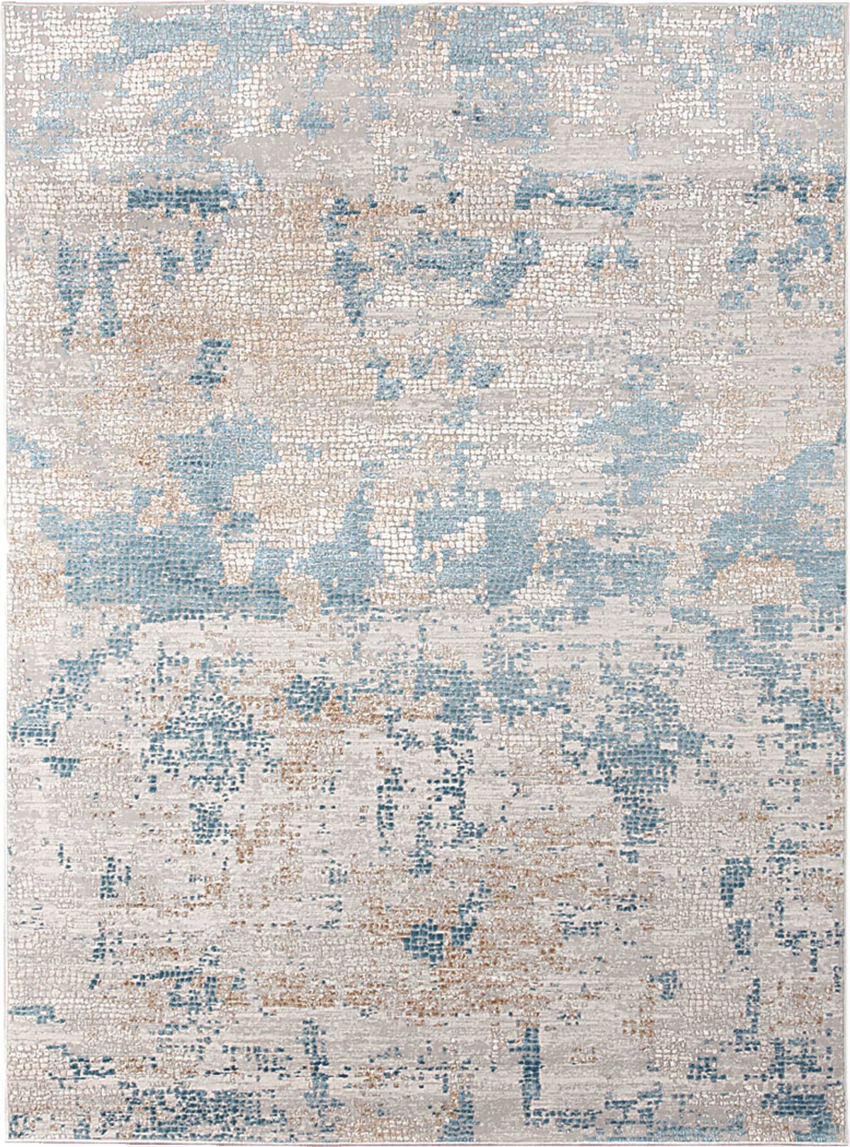Dunstead Light Blue Rugs | Rooms to Go