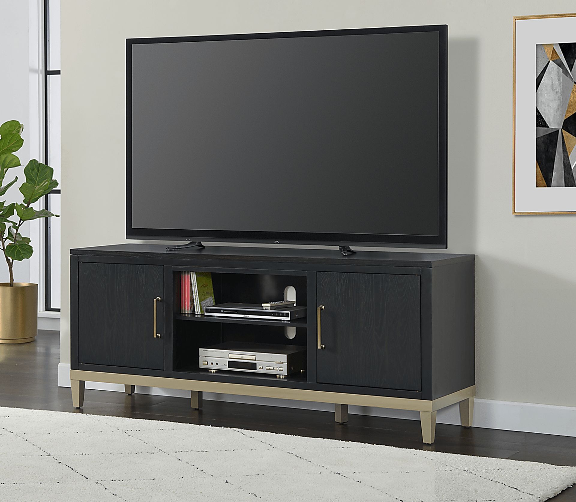 Dunuggan Black 70 in. Console - Image 11