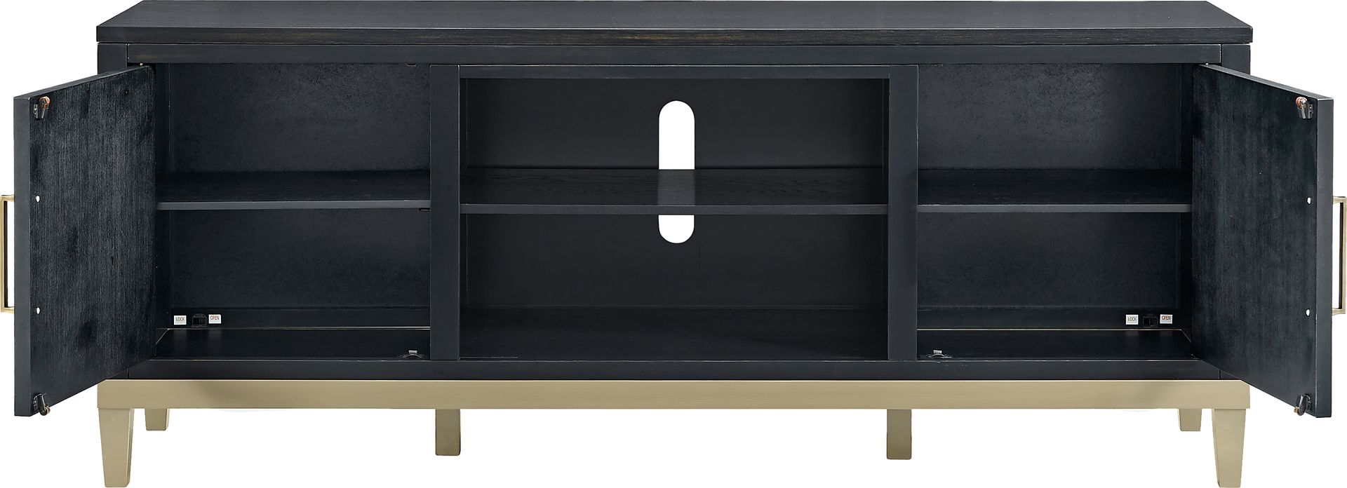 Dunuggan Black 70 in. Console - Image 2