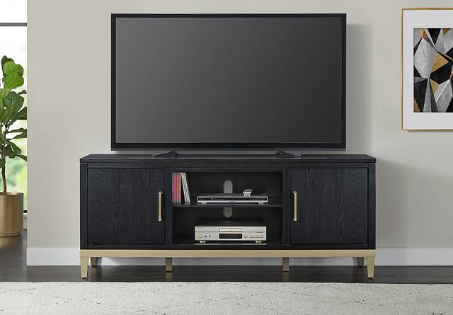 Dunuggan Black 70 in. Console - Thumbnail - Image 9