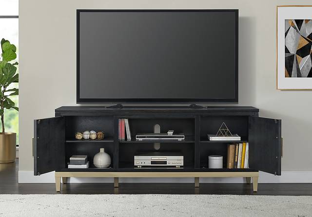 Dunuggan Black 70 in. Console - Thumbnail - Image 10