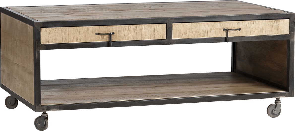 Dunzweiler Tan Cocktail Table