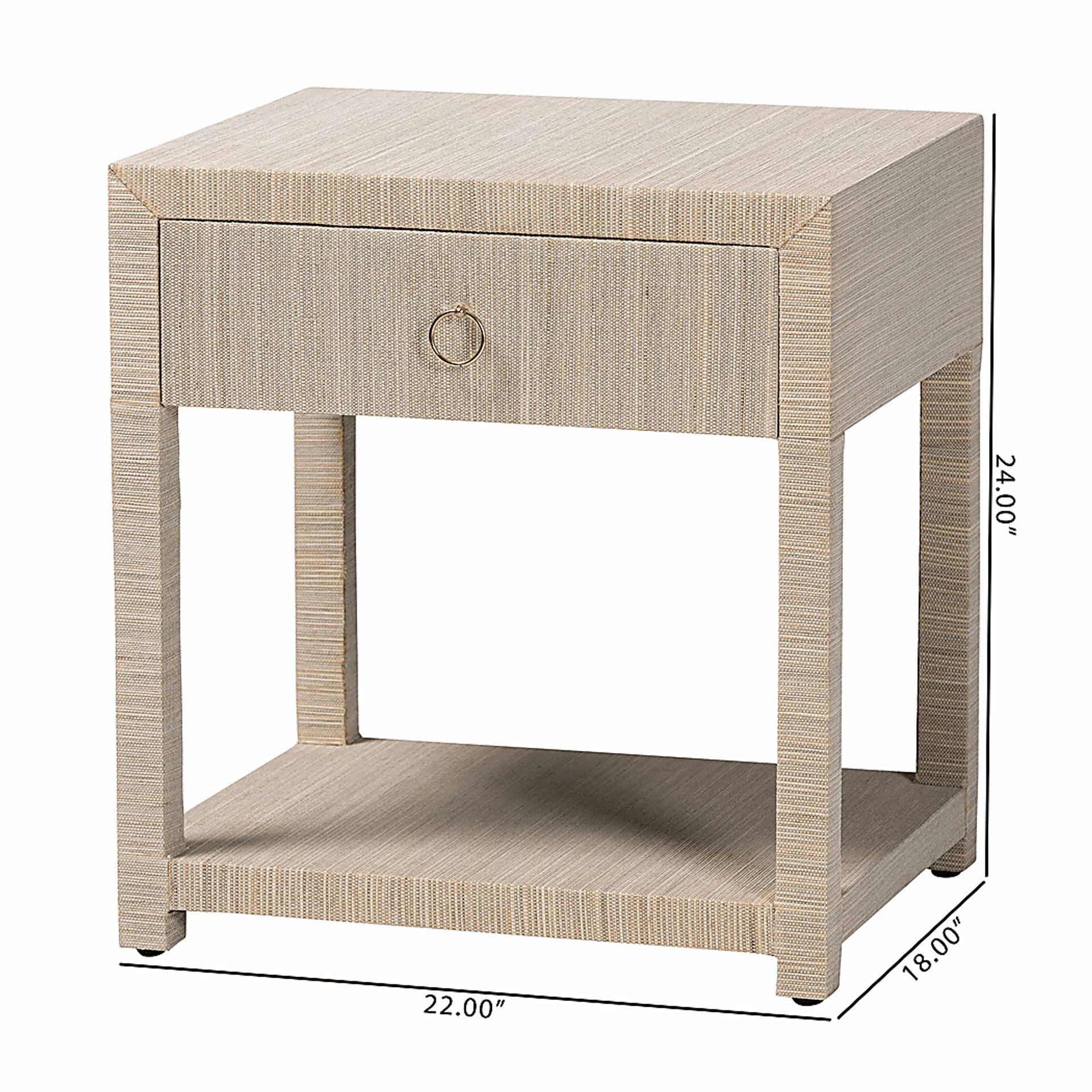 Dupreea Brown Nightstand - Image 3