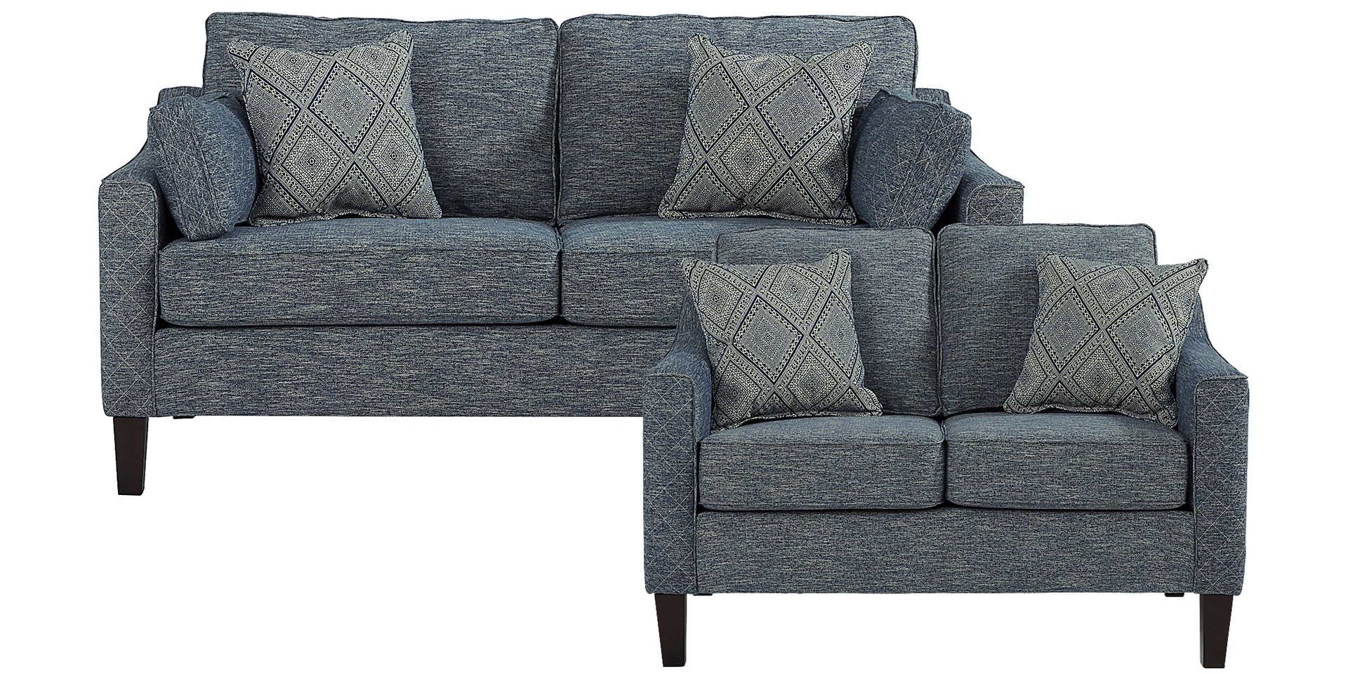 Durant Place Blue 2 Pc Living Room - Image 1