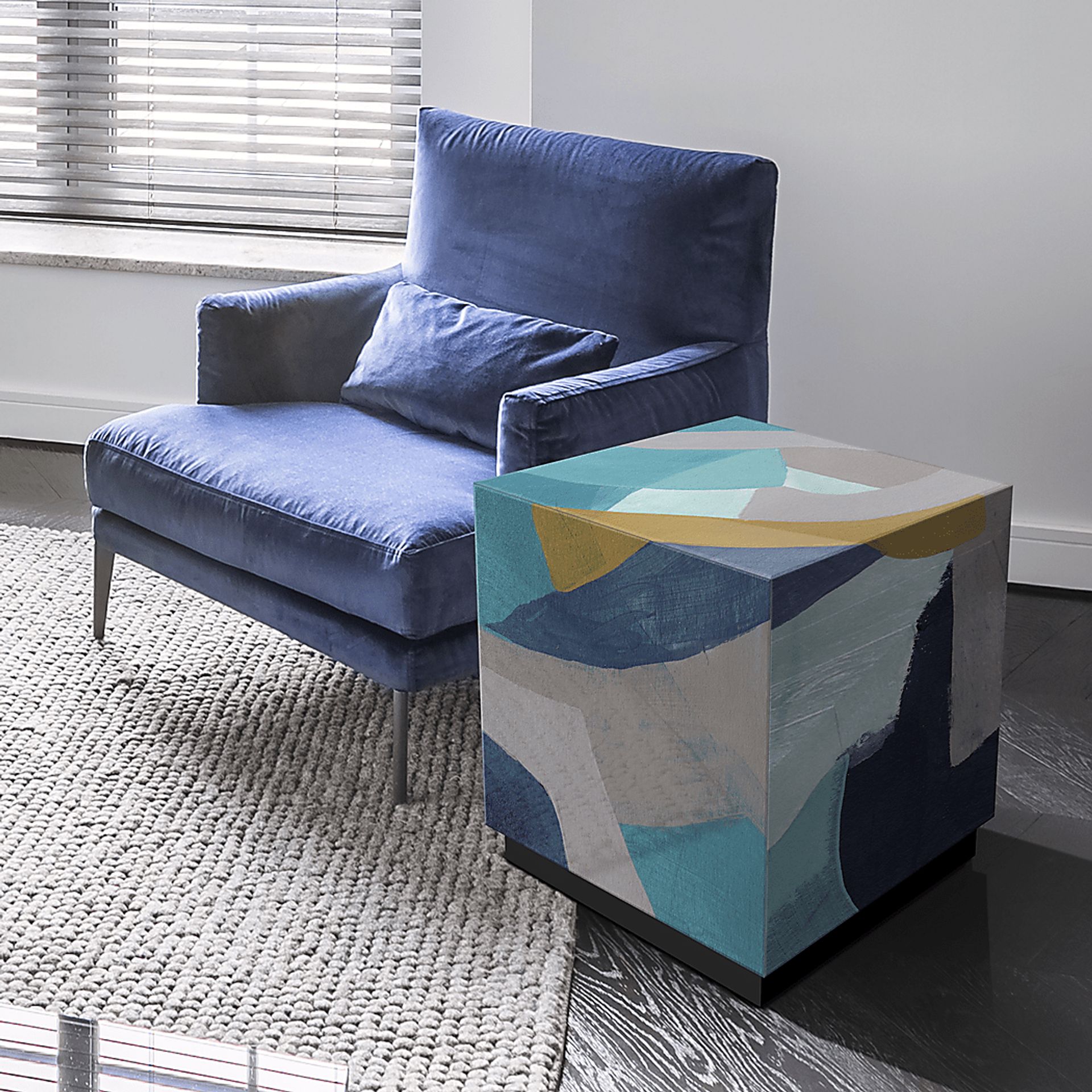 Durazno Blue Accent Table - Image 2