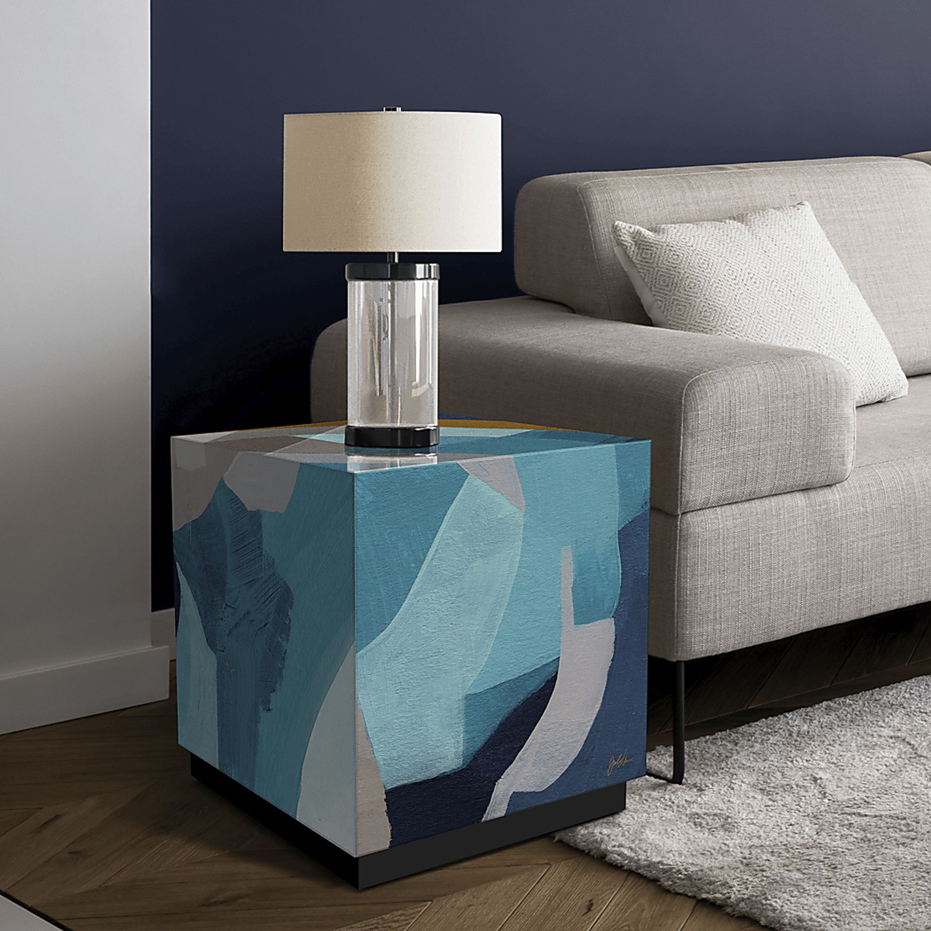 Durazno Blue Accent Table - Image 3