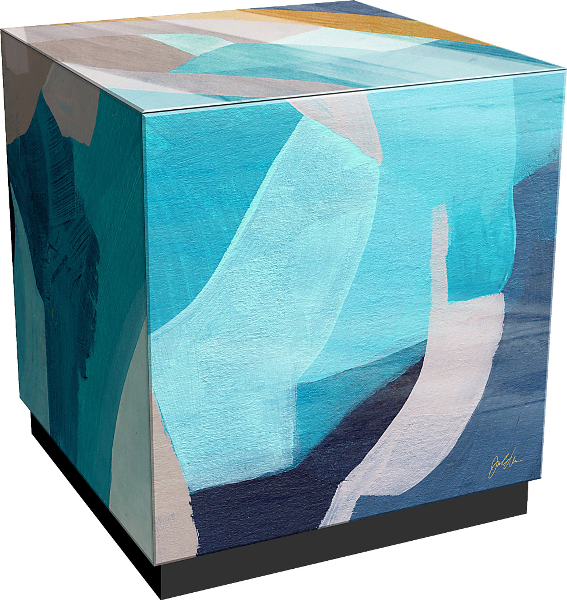 Durazno Blue Accent Table - Image 1