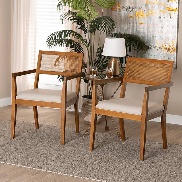 Durgin Beige Accent Chair, Set of 2 - Thumbnail - Image 2