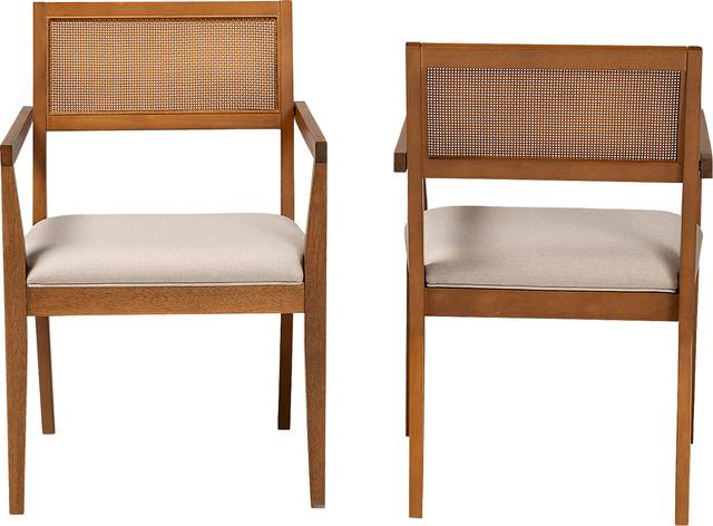 Durgin Beige Accent Chair, Set of 2 - Thumbnail - Image 3