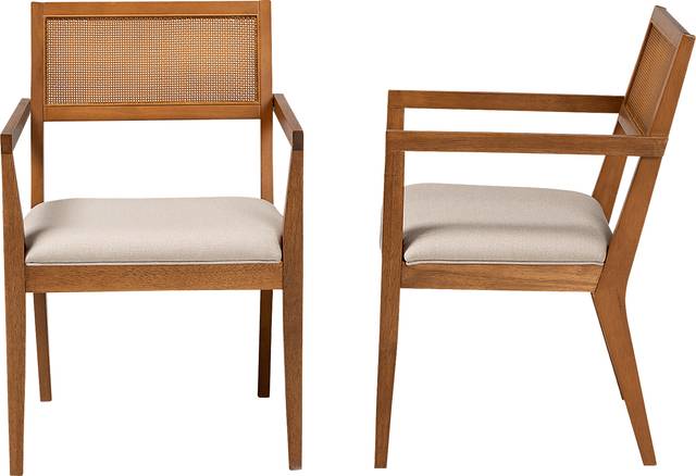 Durgin Beige Accent Chair, Set of 2 - Thumbnail - Image 4
