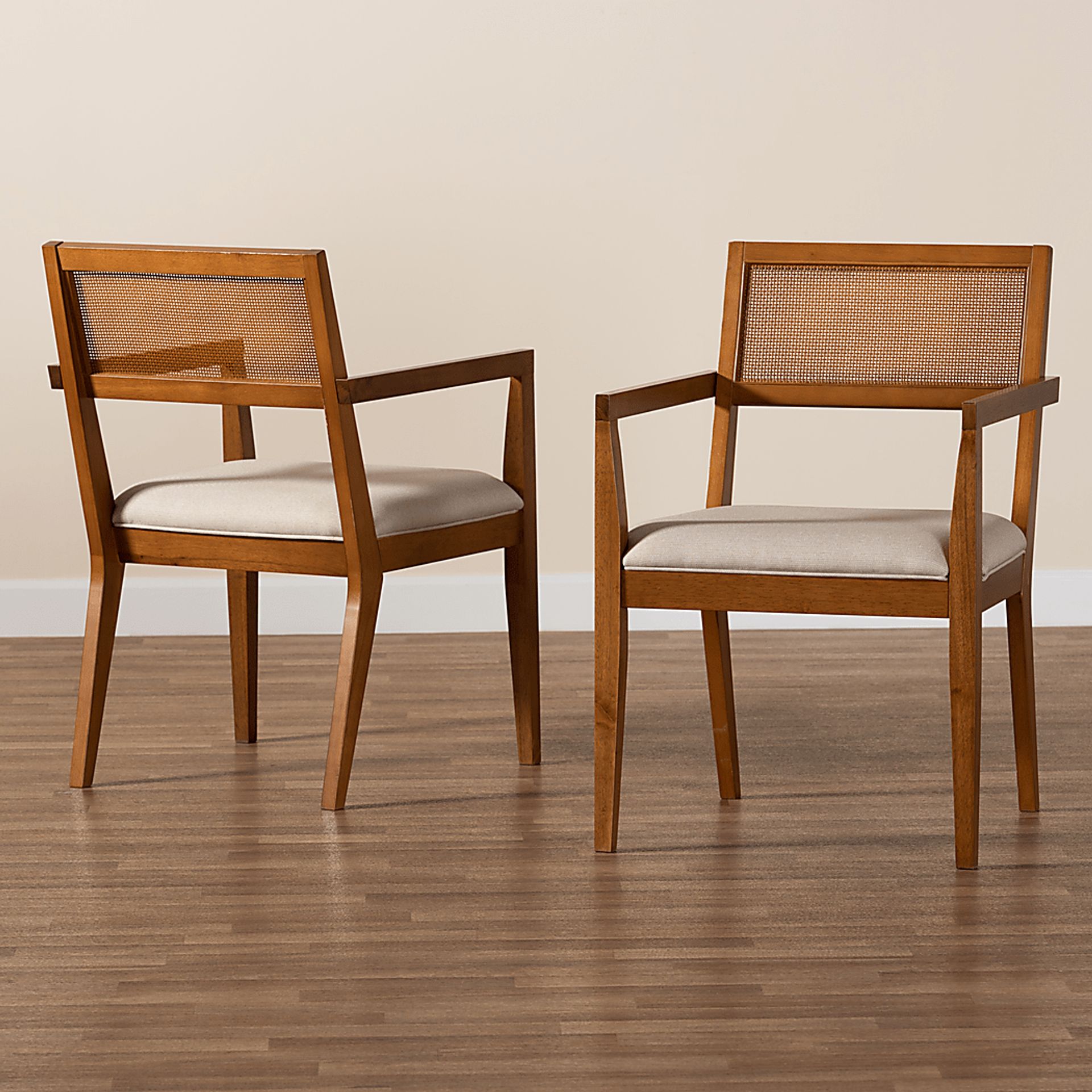 Durgin Beige Accent Chair, Set of 2 - Image 8
