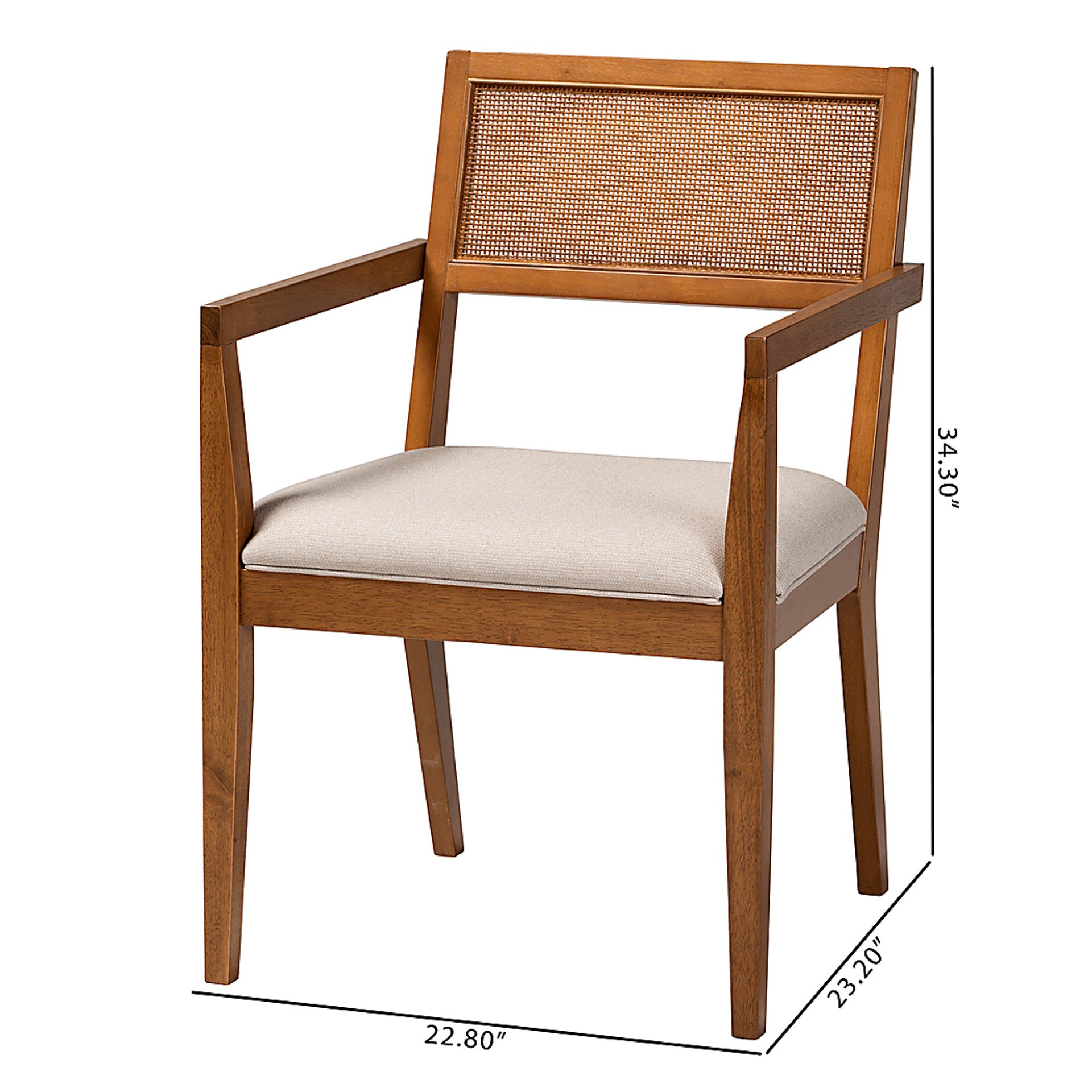 Durgin Beige Accent Chair, Set of 2 - Image 9