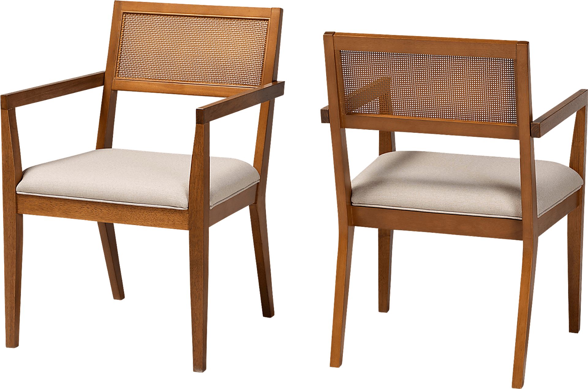 Durgin Beige Accent Chair, Set of 2 - Image 1