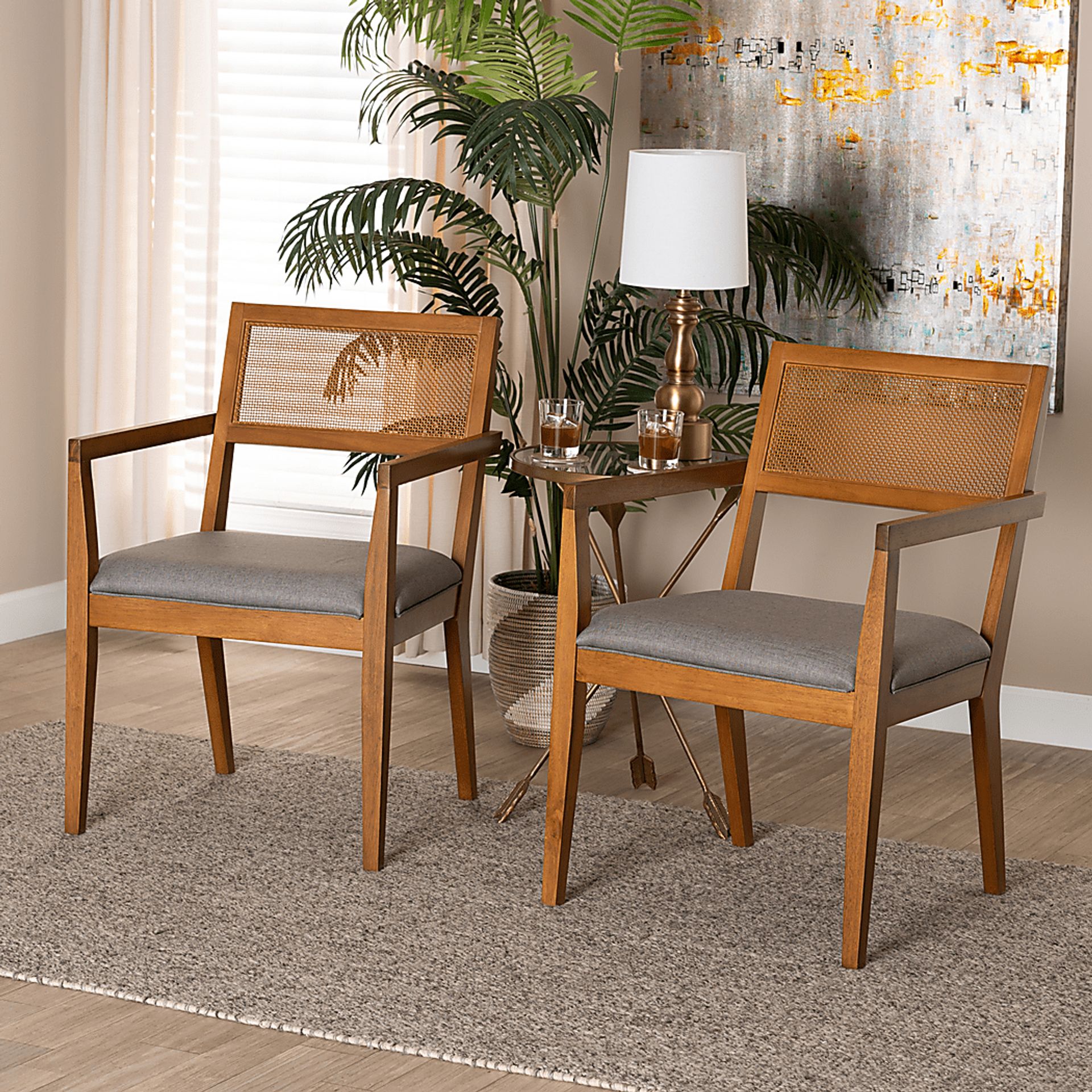 Durgin Gray Accent Chair, Set of 2 - Image 2