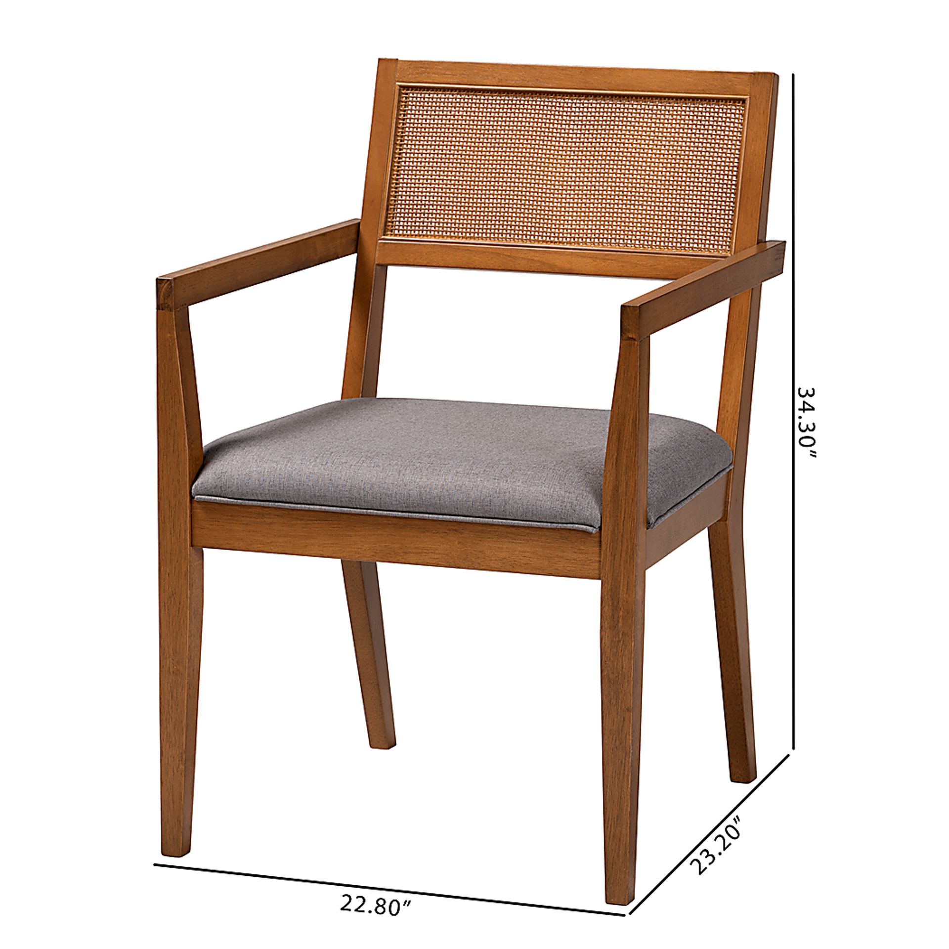Durgin Gray Accent Chair, Set of 2 - Image 7