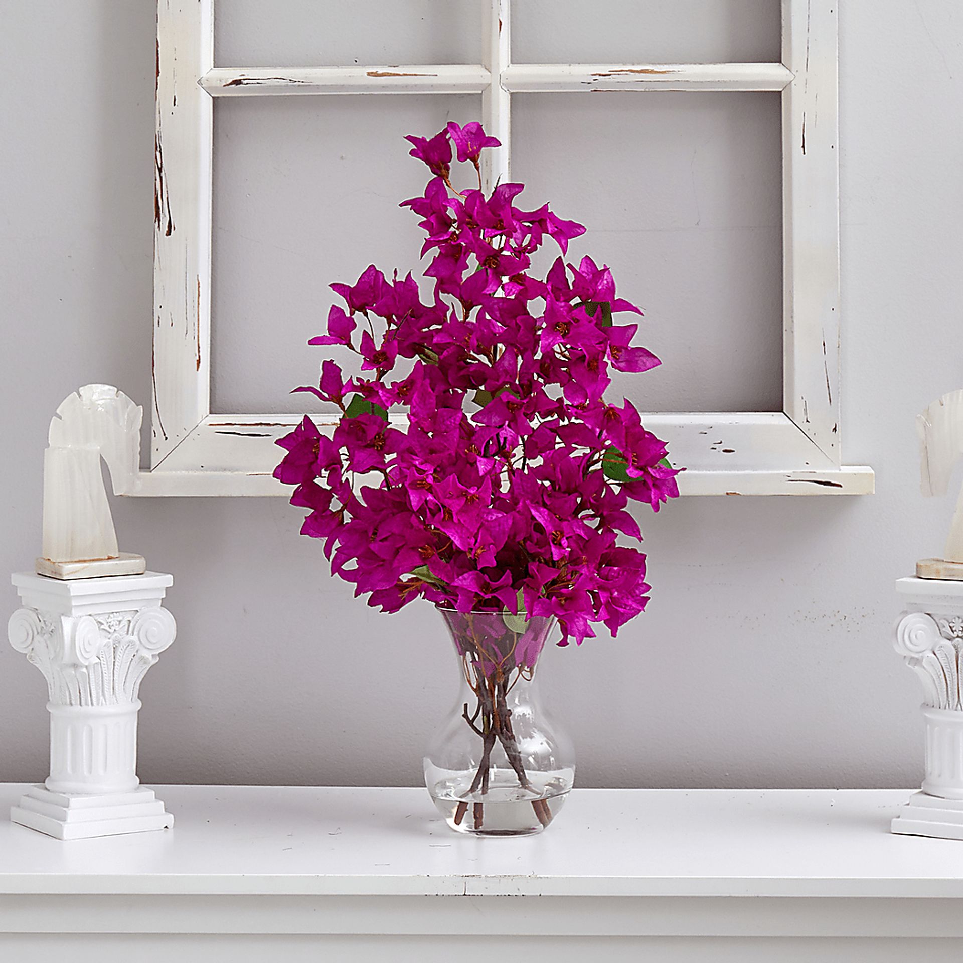 Durlston Purple Floral Arrangement with Vase - Image 3