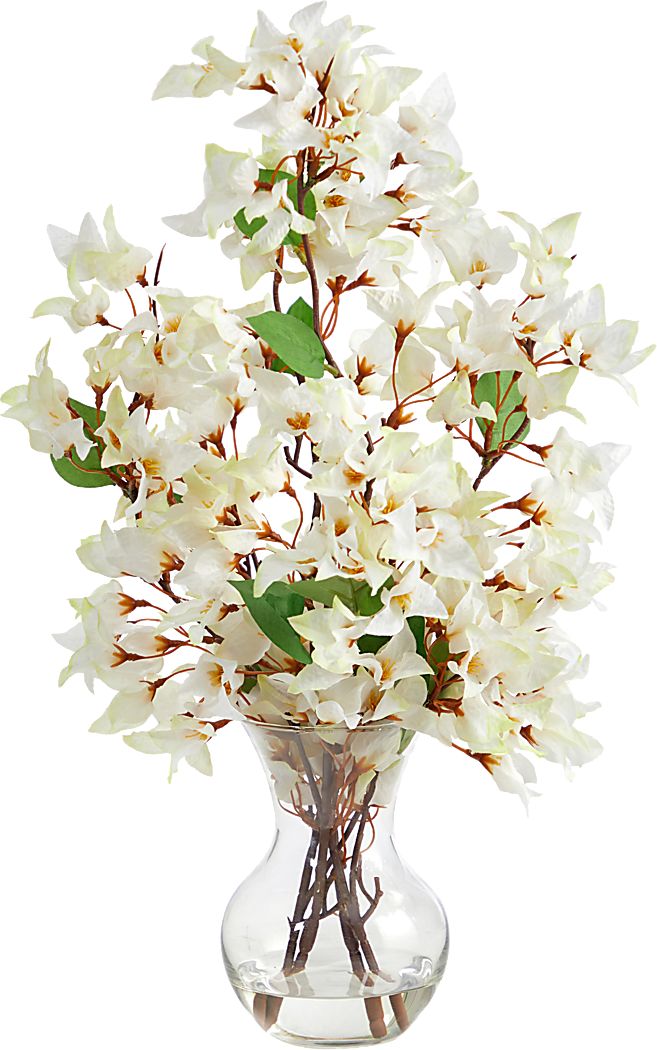 Durlston White Floral Arrangement with Vase