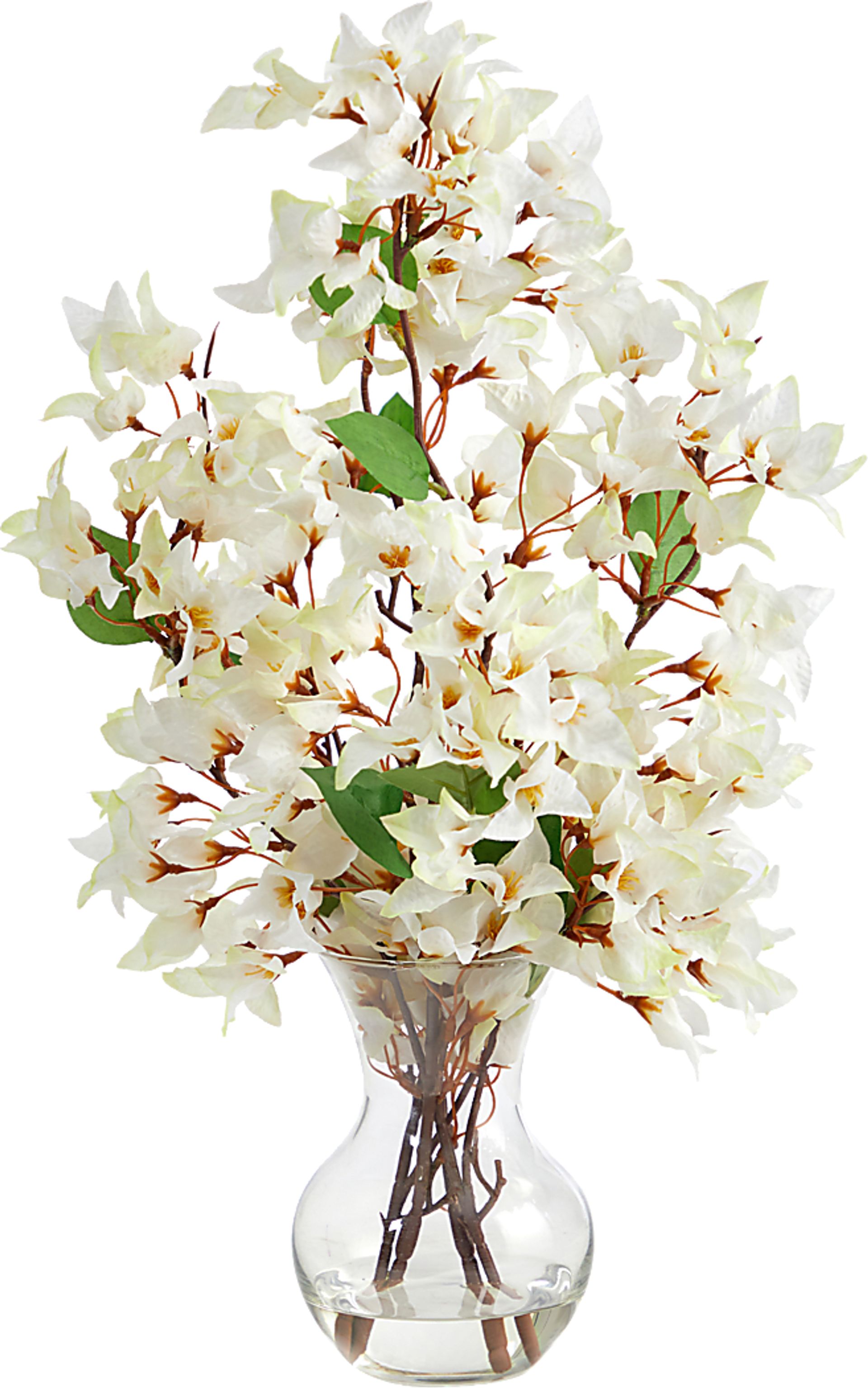 Durlston White Floral Arrangement with Vase - Image 1