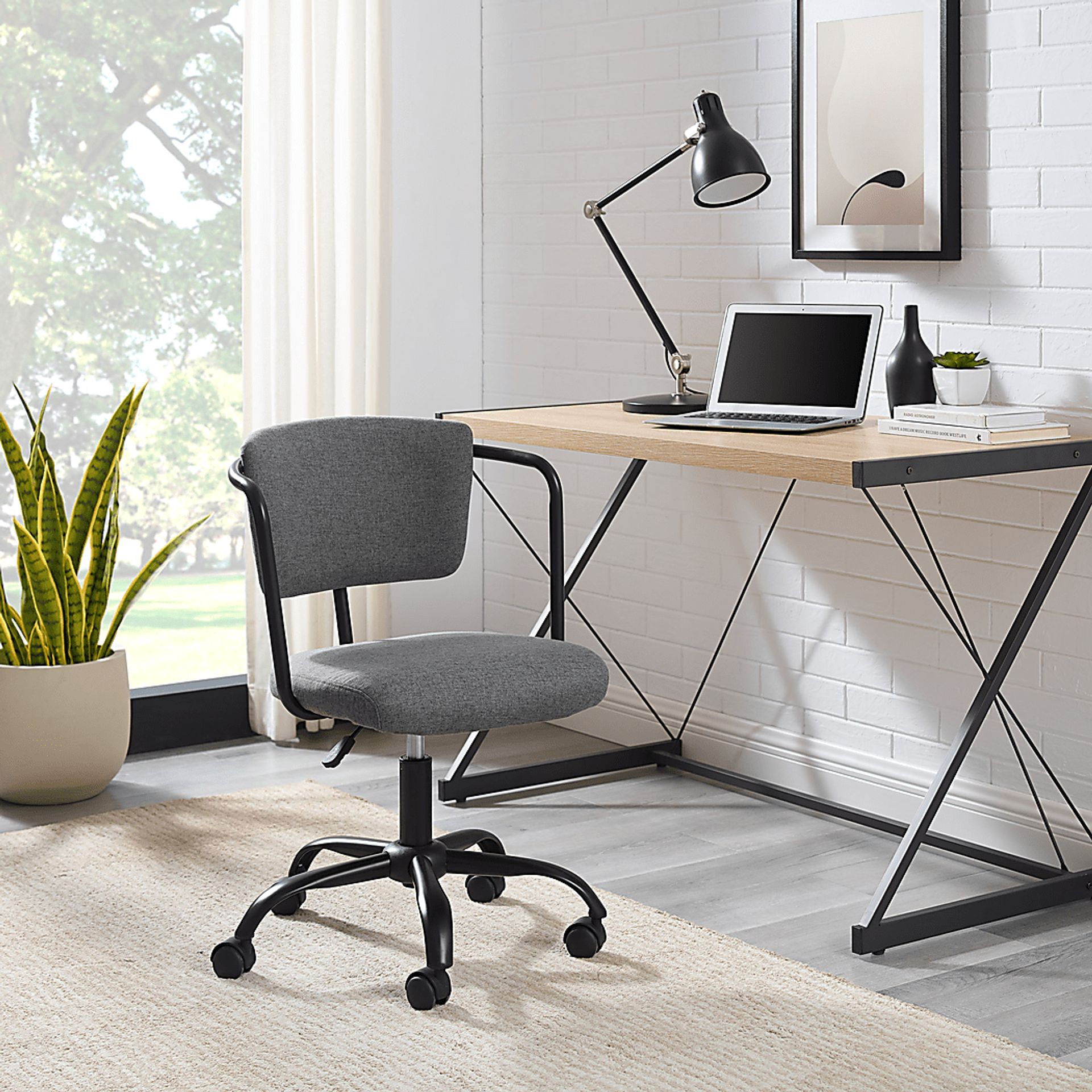 Durrette Gray Office Chair - Image 2
