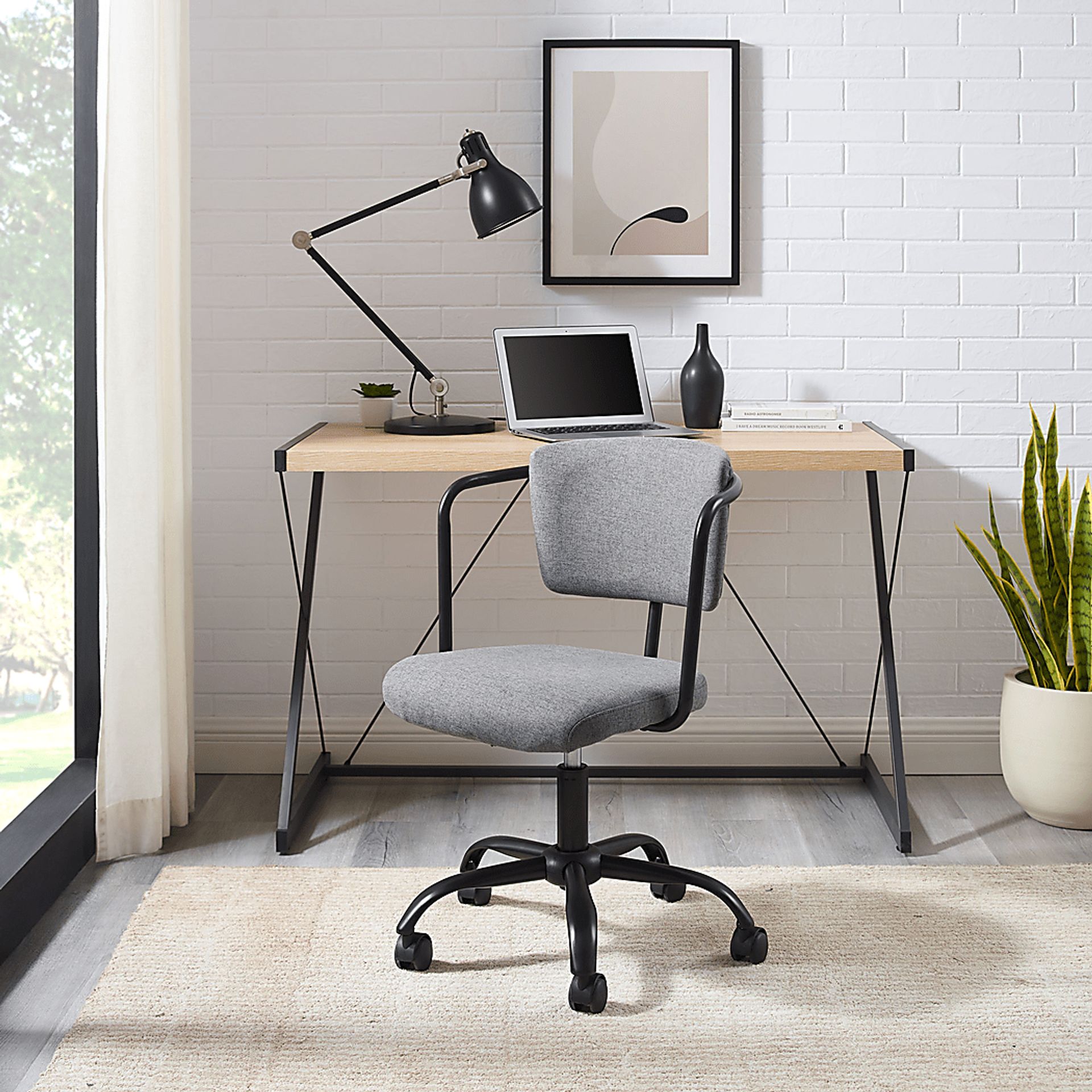 Durrette Gray Office Chair - Image 7