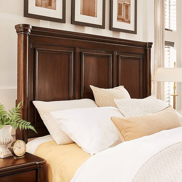 Durrington Brown Cherry 7 Pc Queen Storage Bedroom - Thumbnail - Image 4