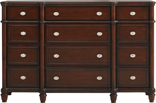 Durrington Brown Cherry 7 Pc Queen Storage Bedroom - Thumbnail - Image 5